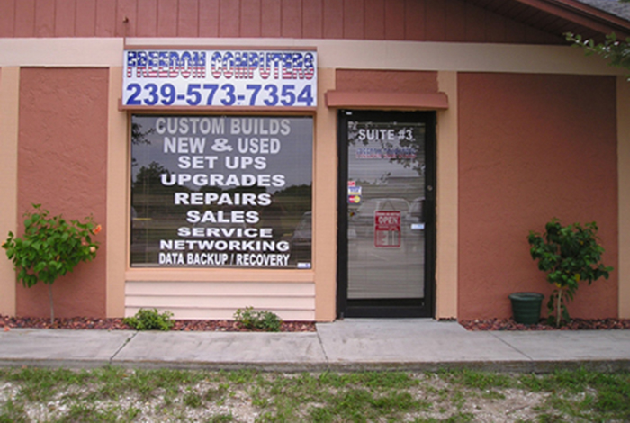 Original Freedom Computers Store Front Original Freedom Computers Store Front