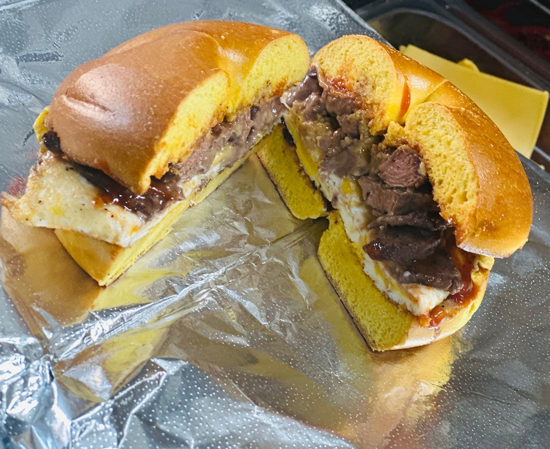 breakfast-sausage-egg-cheese Sausage egg, and cheese